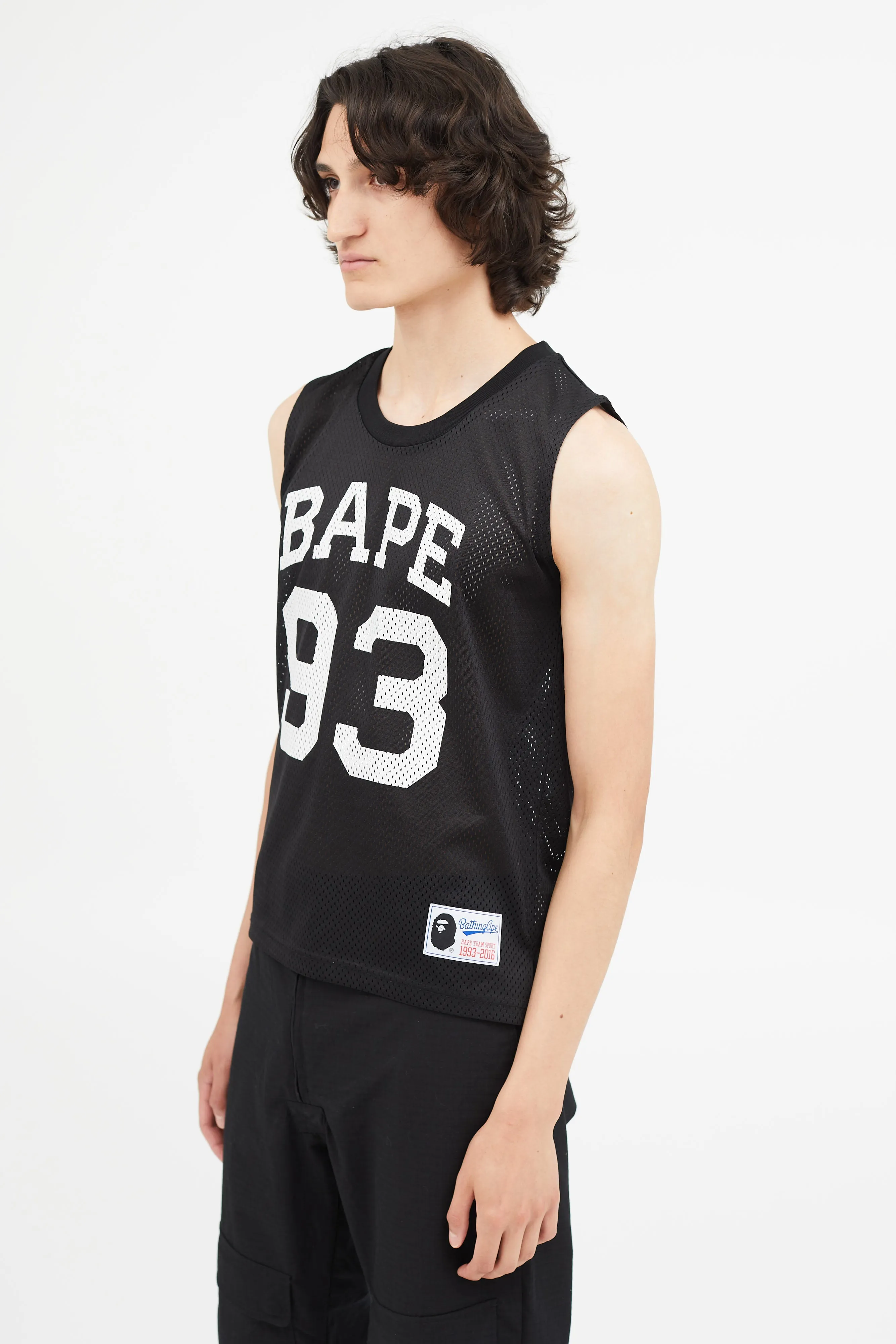Black Mesh Logo Tank
