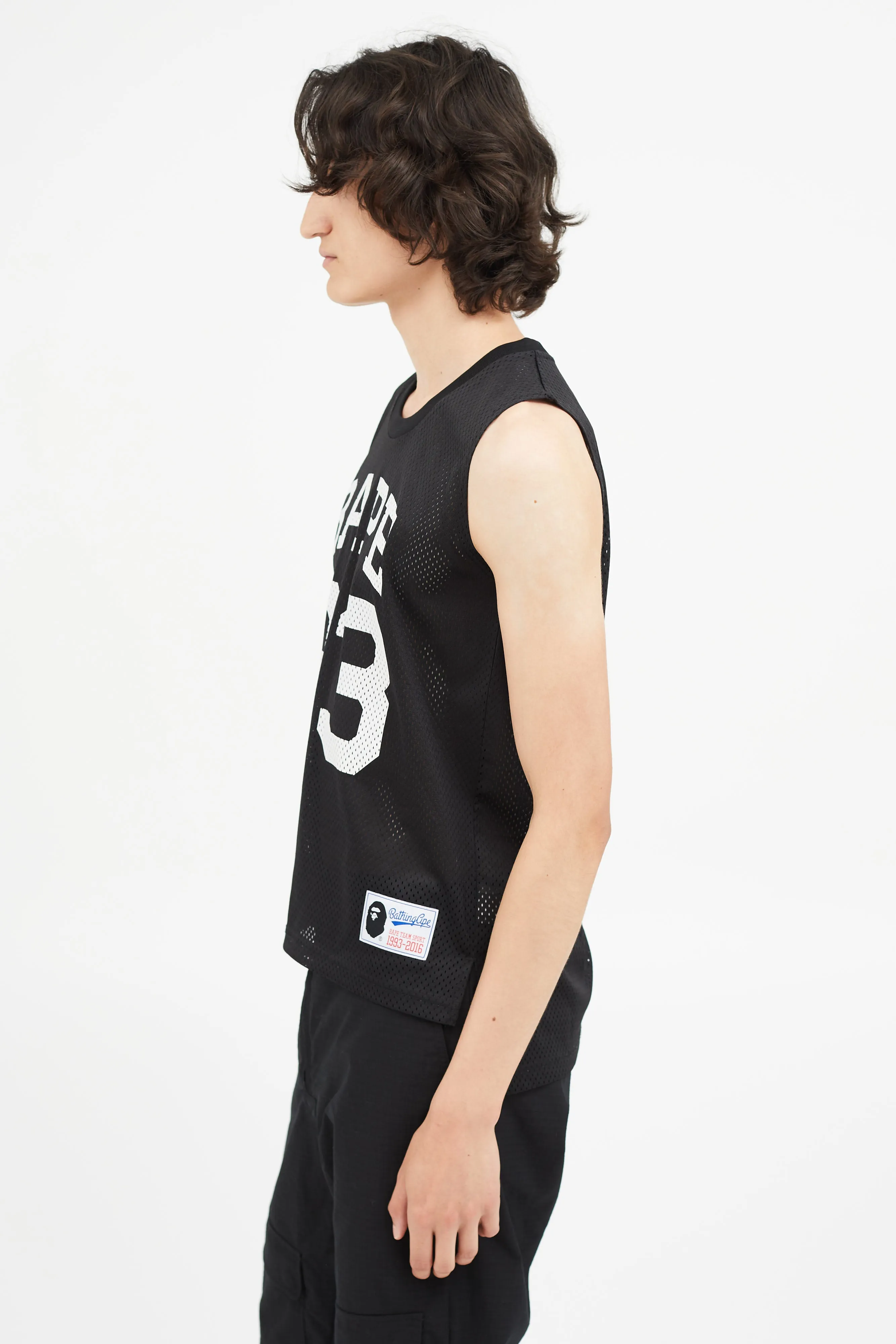 Black Mesh Logo Tank