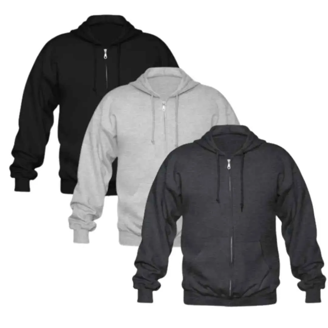Bundle Of 3 Zipper Hoodies