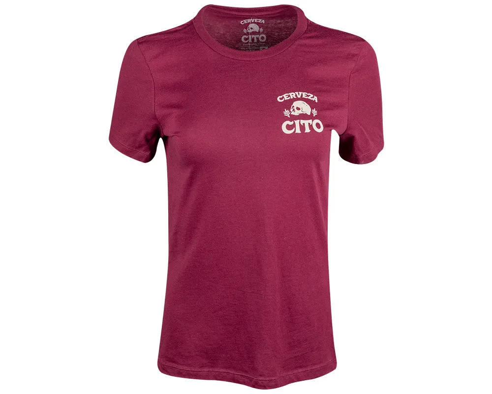 Cerveza Cito Women's OG Tee - Maroon