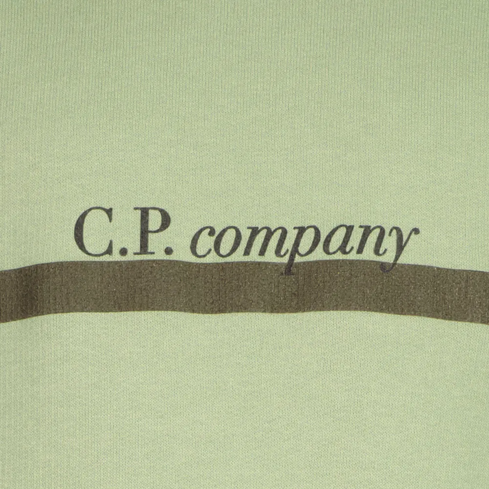 C.P. Junior Italic Stripe Logo Sweatshirt
