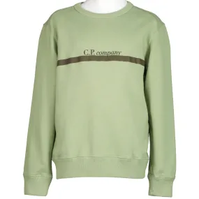 C.P. Junior Italic Stripe Logo Sweatshirt