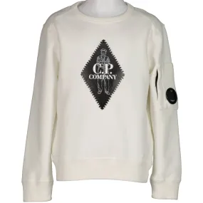 C.P. Junior Logo Print Lens Sweatshirt