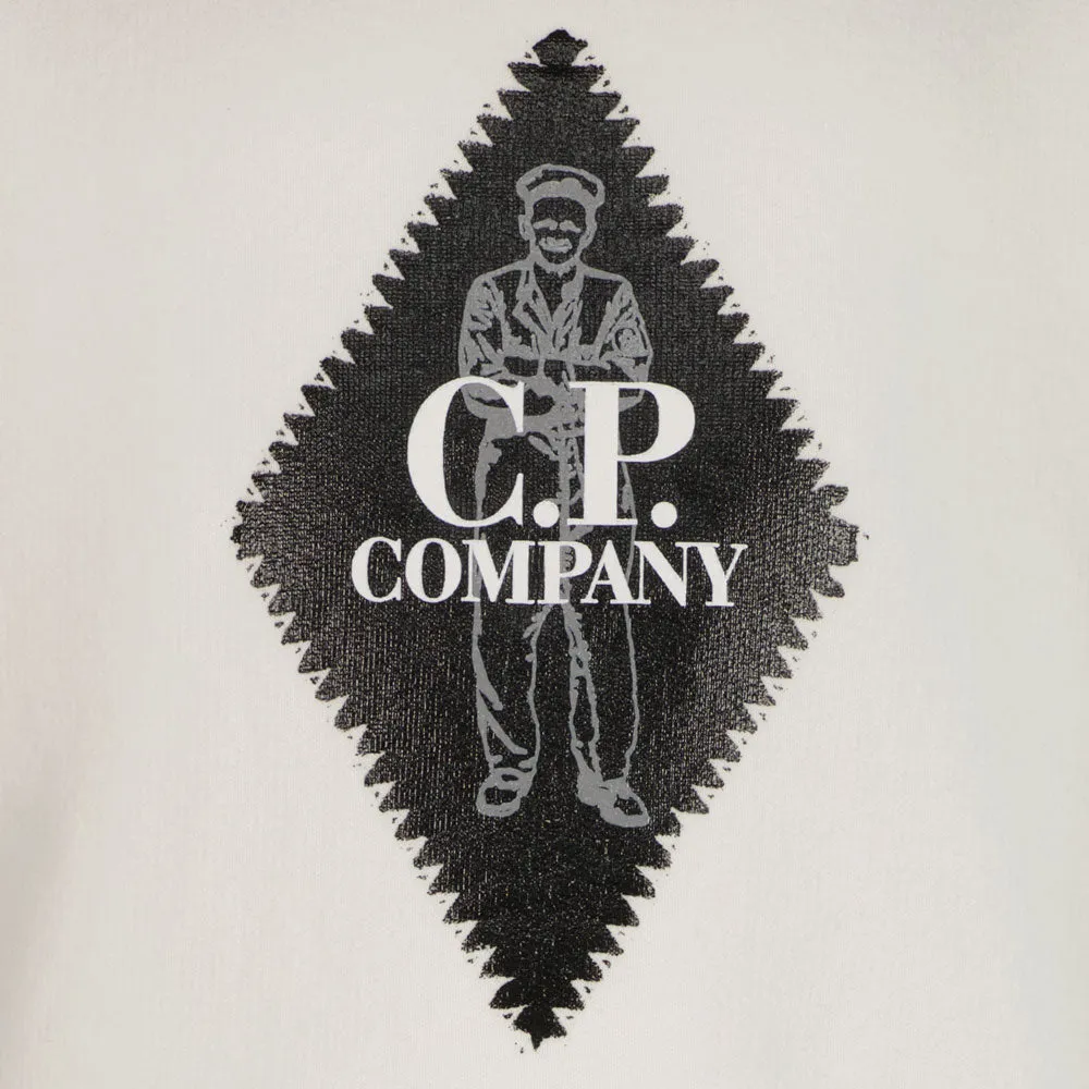 C.P. Junior Logo Print Lens Sweatshirt