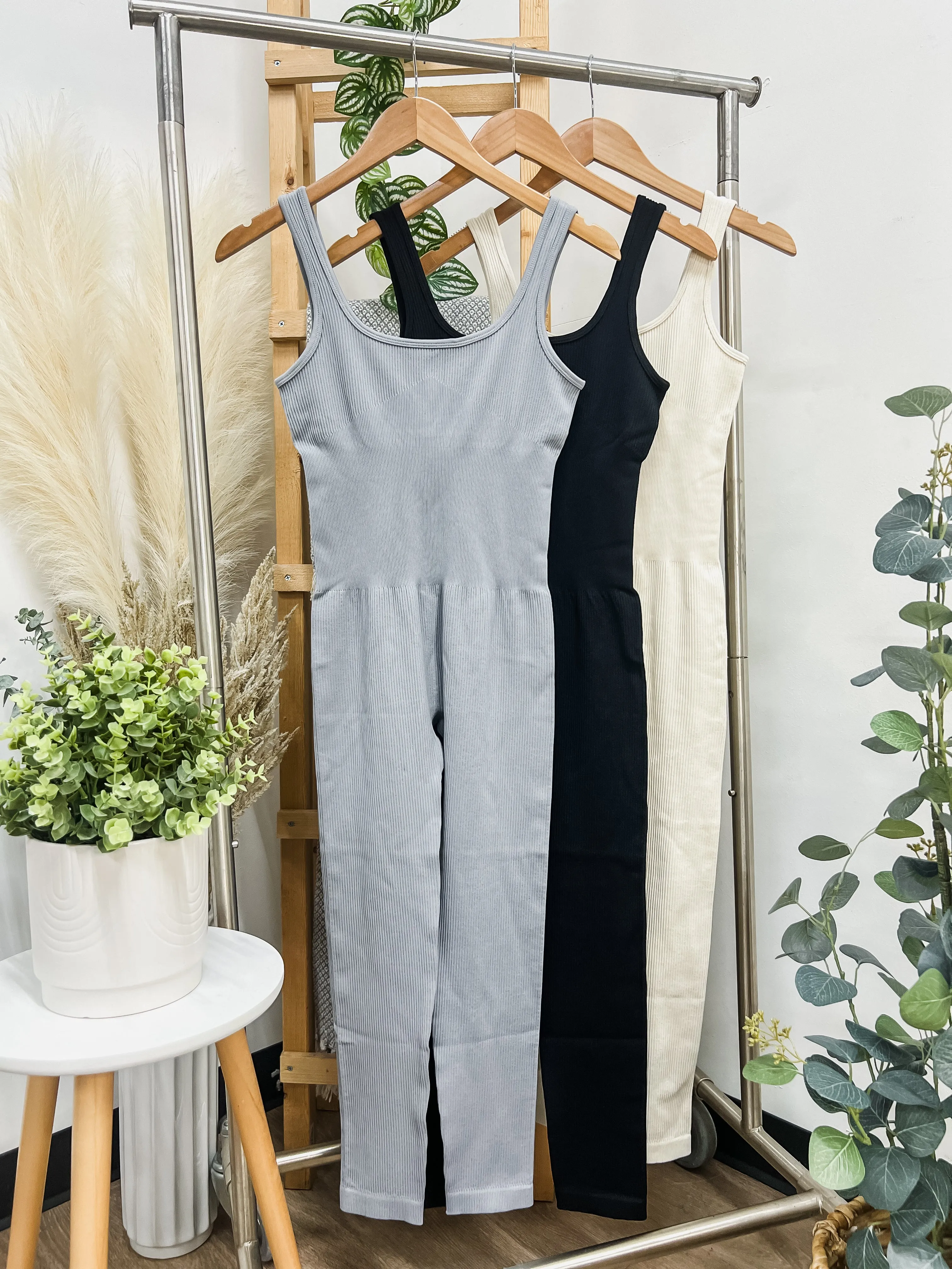 Emerson Ribbed Contour Waist Jumpsuit