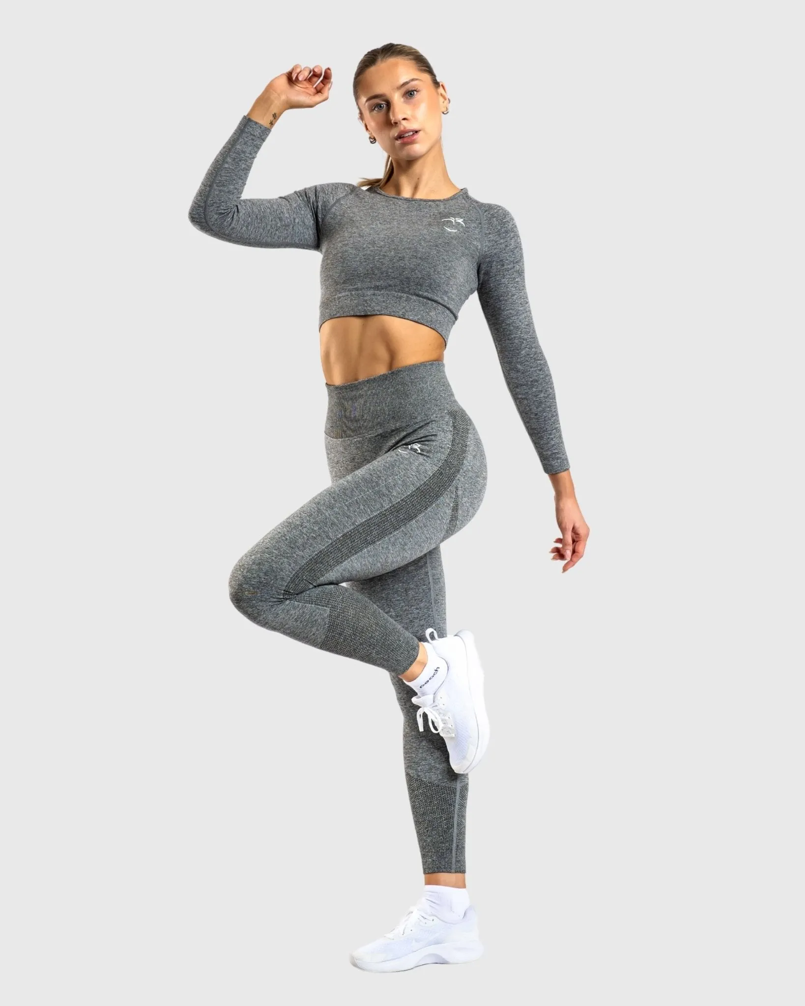 Grey Dusty Lux Seamless Tights