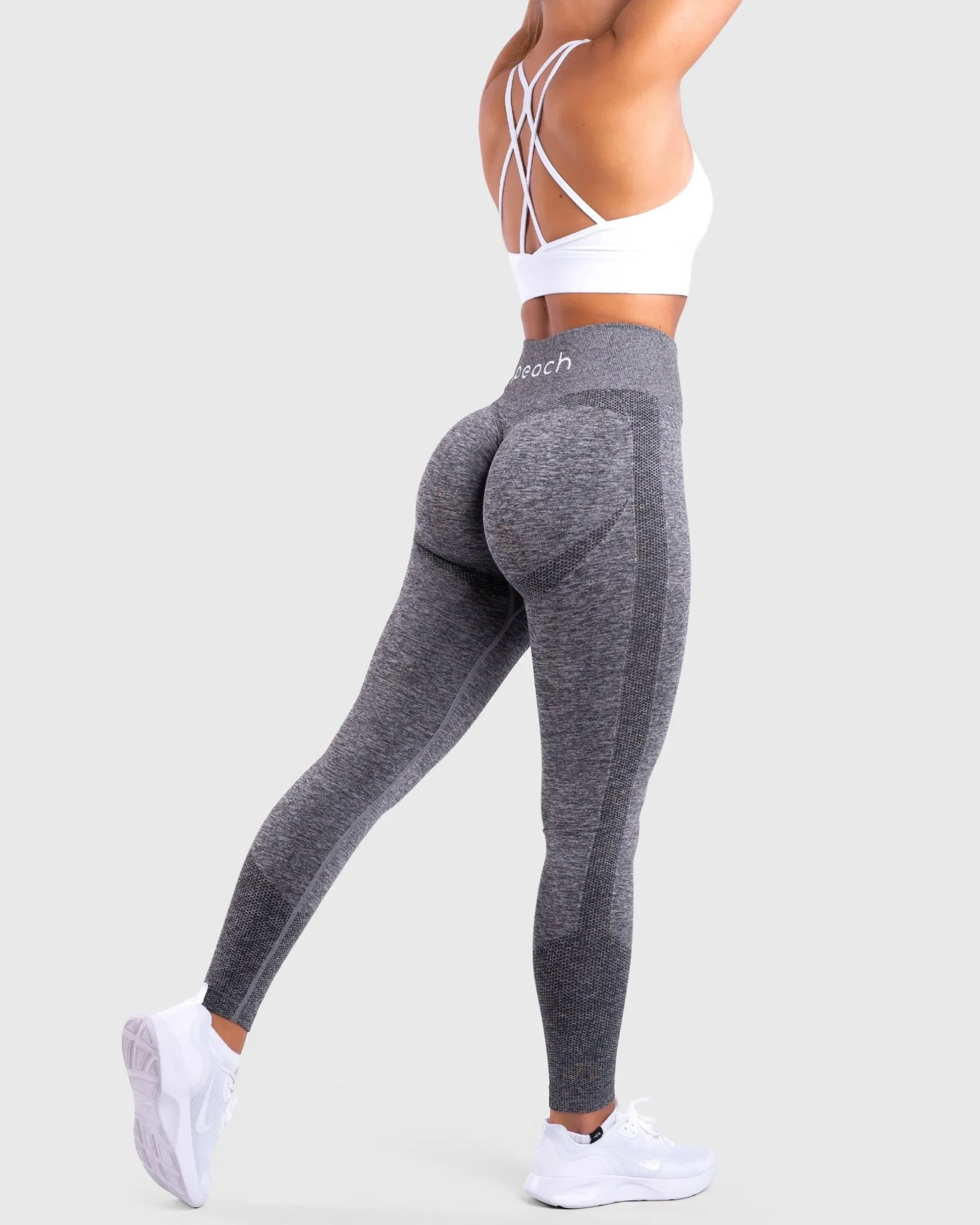 Grey Dusty Lux Seamless Tights