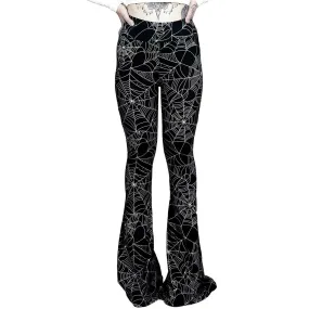 Hellz Bellz Caught In My Web Bell Bottom Flares