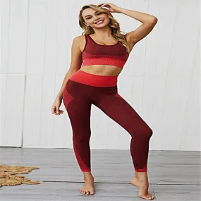 La Belle Fantastique | Fitness Bra and Leggings Set for Women | Sportswear High Waist Exercise Leggings | Women Yoga Pants