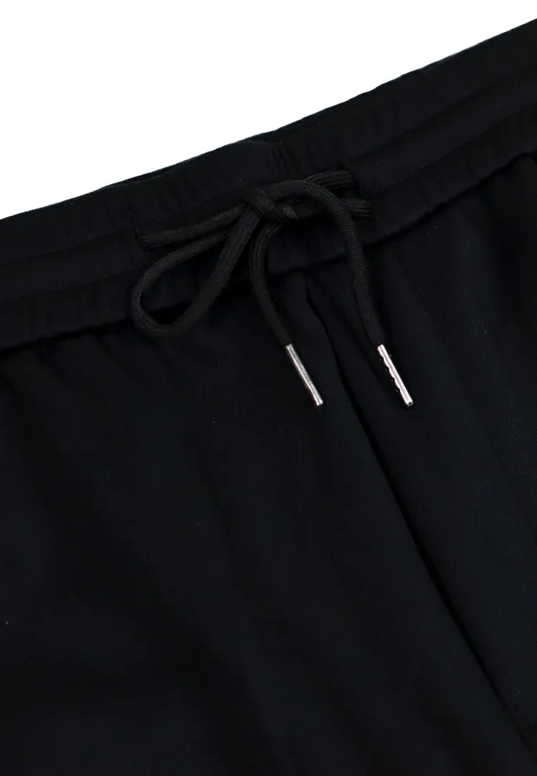 Private Stitch Straight Leg Jogger Slack Pant - Black