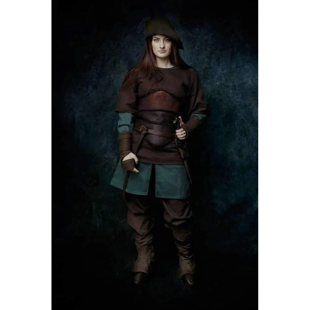 Scarlet leather bodice