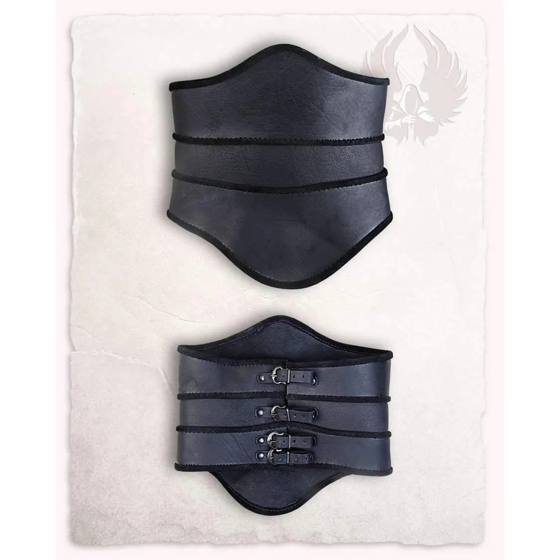 Scarlet leather bodice