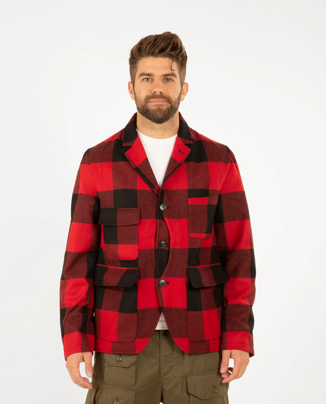 Upland Check Blazer Red Buffalo