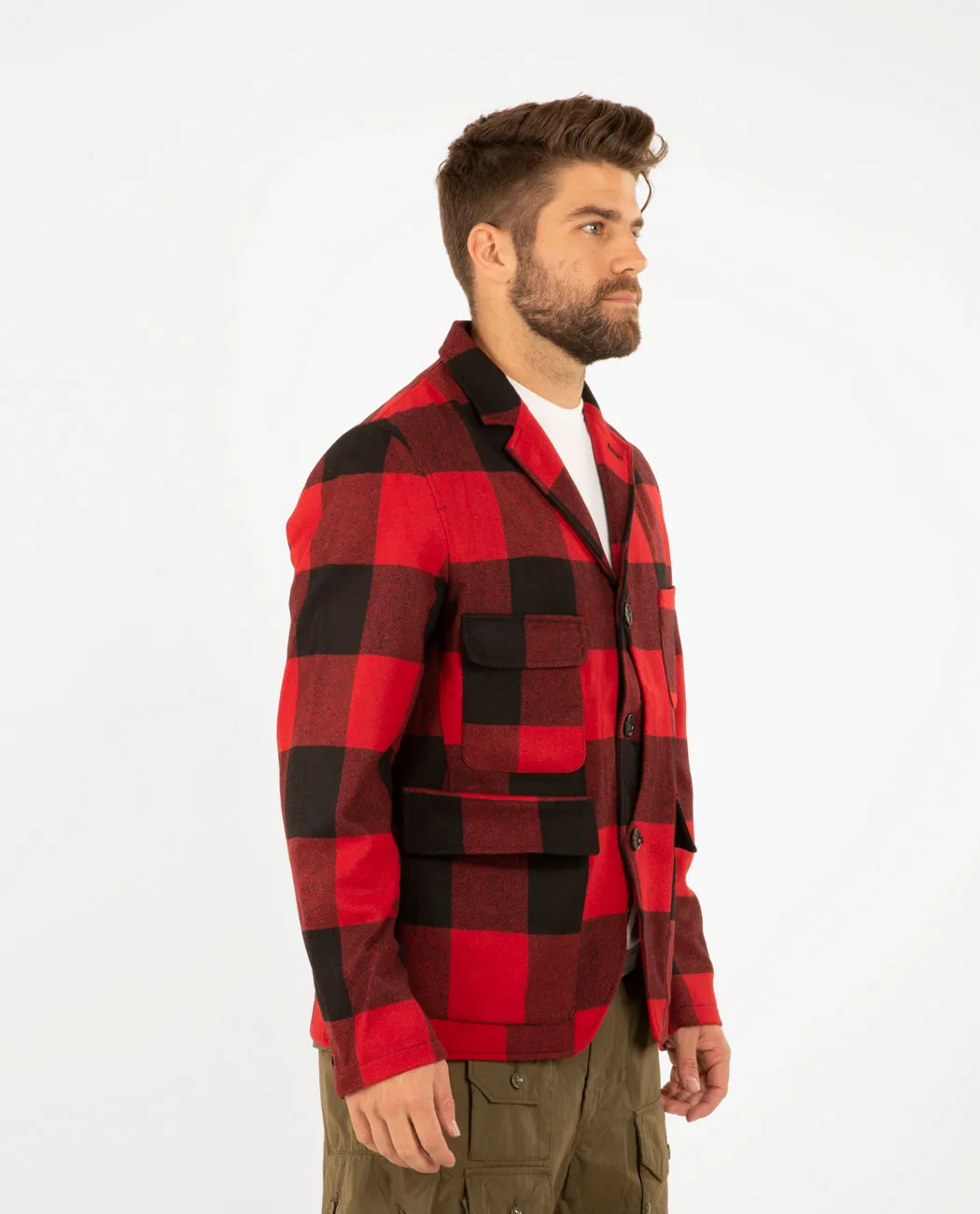 Upland Check Blazer Red Buffalo