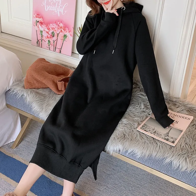 Women's Long Sleeve Hoodie Dress XL 489489
